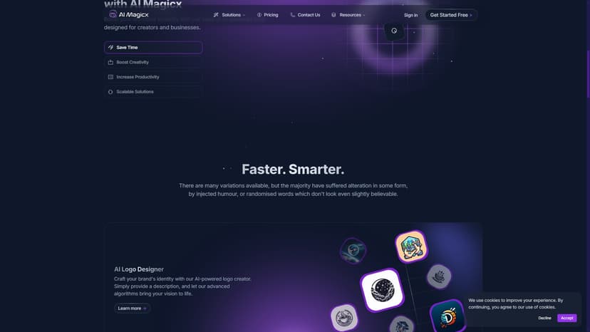 AI Magicx - 更快、更智能、更美丽——AI Magicx助你创造。
