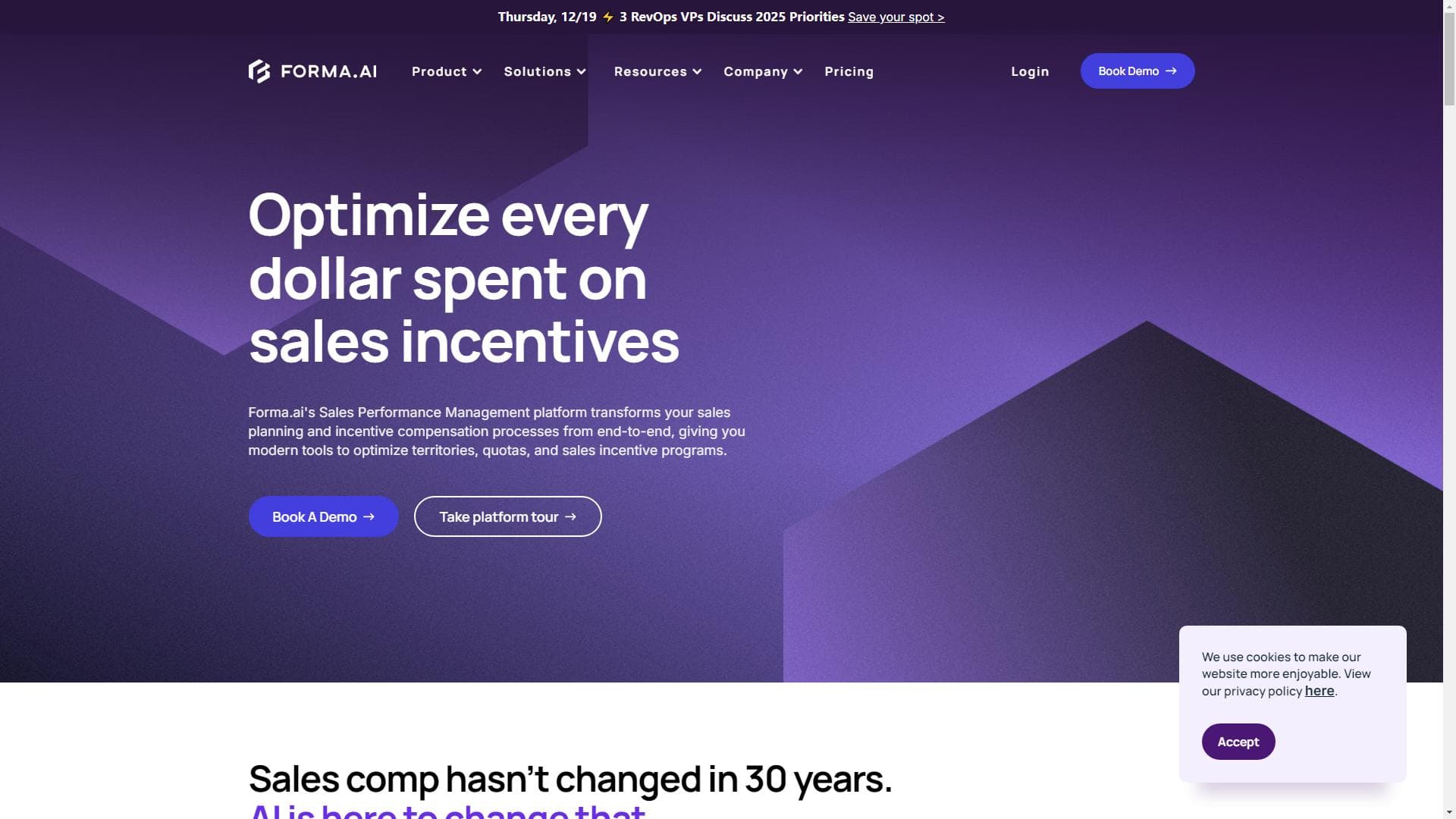 Forma.ai | 销售业绩管理软件