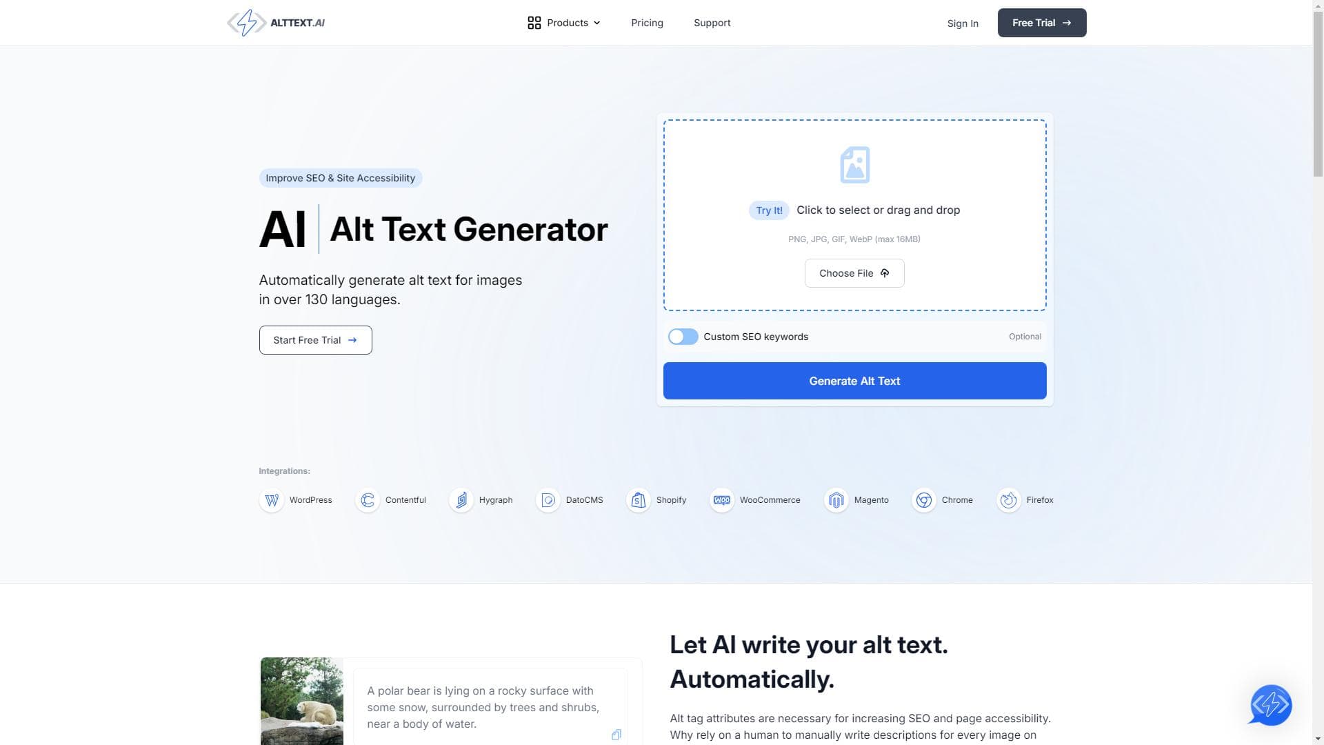 AI Alt Text Generator - AI生成图像替代文本工具