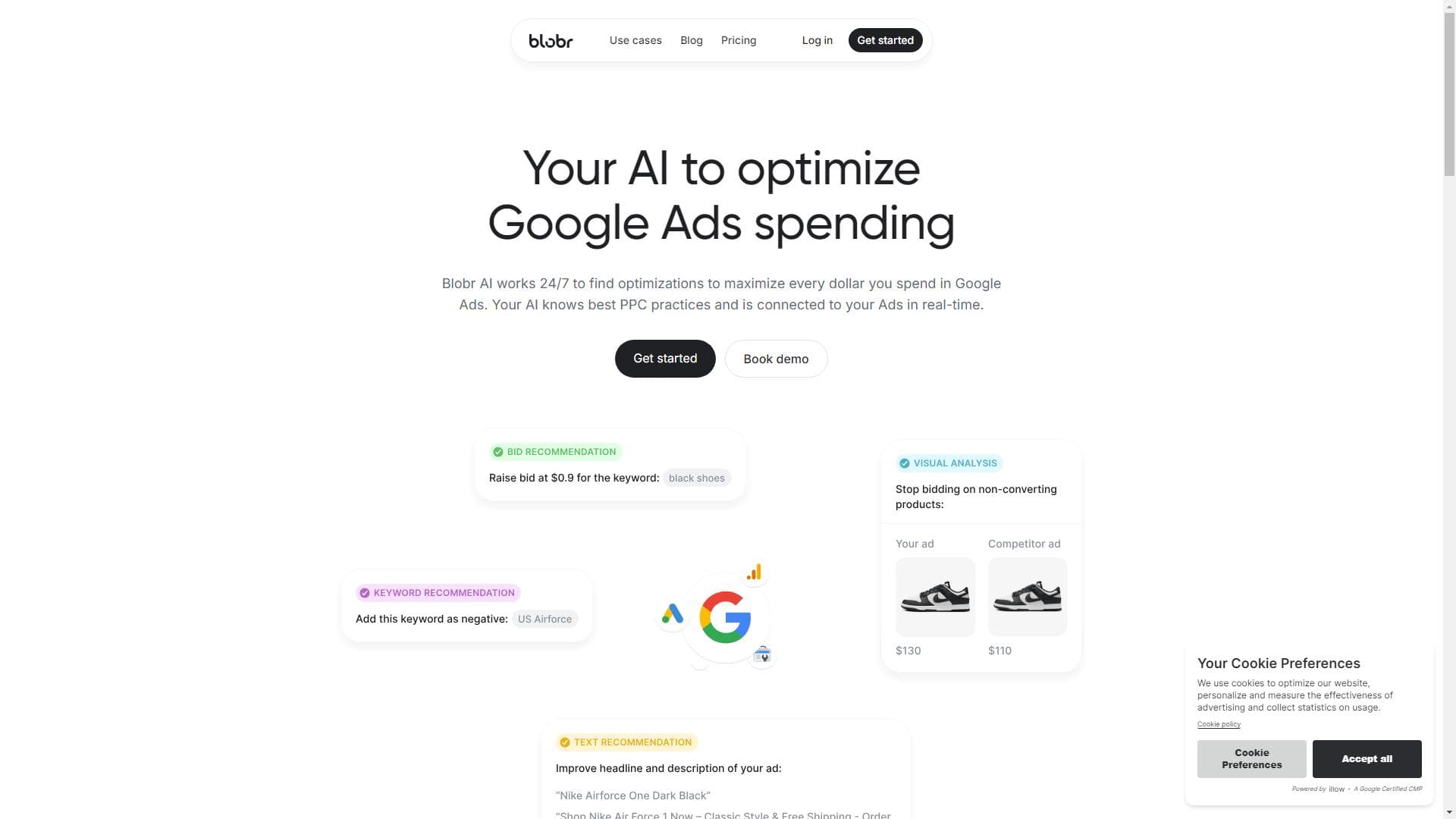 Blobr——您的AI来优化Google Ads花费