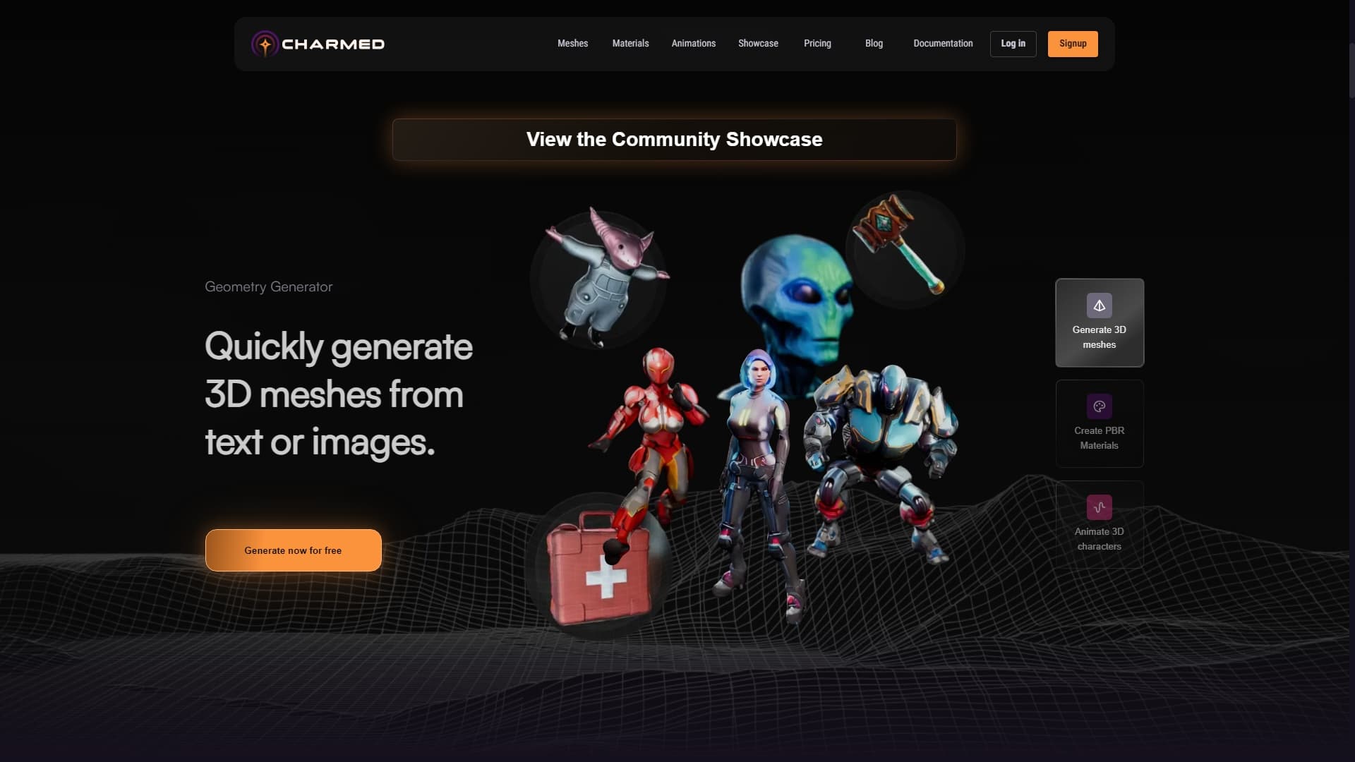 Charmed end-to-end AI toolkit for 3D
