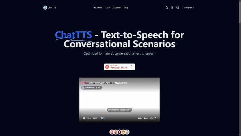 ChatTTS - 自然语音应答生成工具，支持中英文
