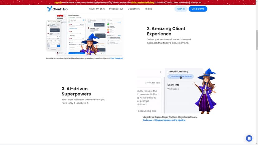 Client Hub - Client Hub是一款集工作流管理、安全文件共享、客户消息等功能于一体的工具，专为会计事务所和外包账务公司设计。