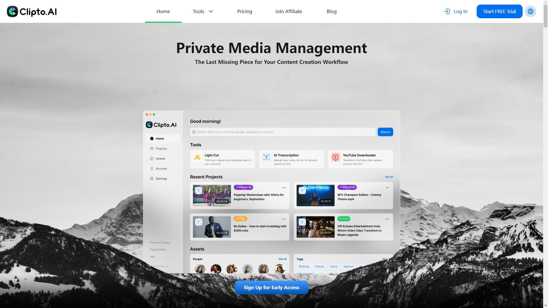 Clipto.AI - Your Private Media Management Assistant