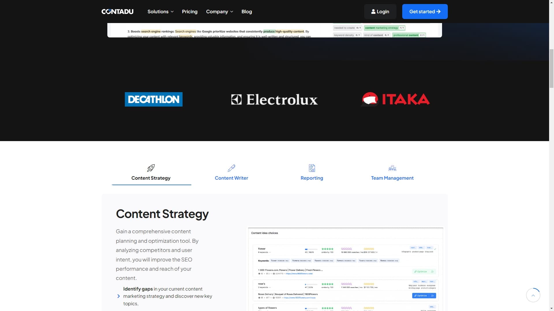 CONTADU Content Intelligence：内容策略、写作和优化平台