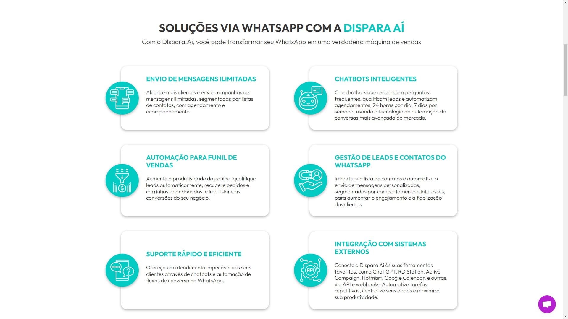 Dispara Aí - Automação no Whatsapp e Envio de Mensagens em Massa