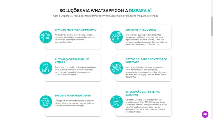 dispara.ai - 自动化Whatsapp及群发消息，提升市场和销售效益的Dispara.ai。