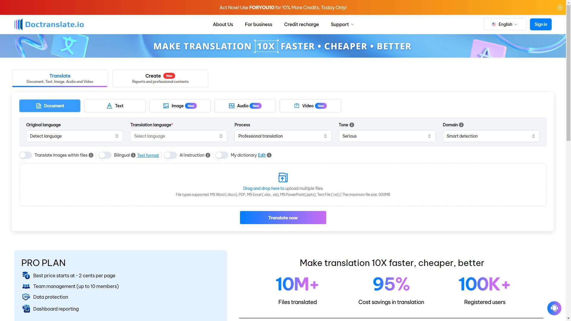 Doctranslate.io - 任意语言、任意文档