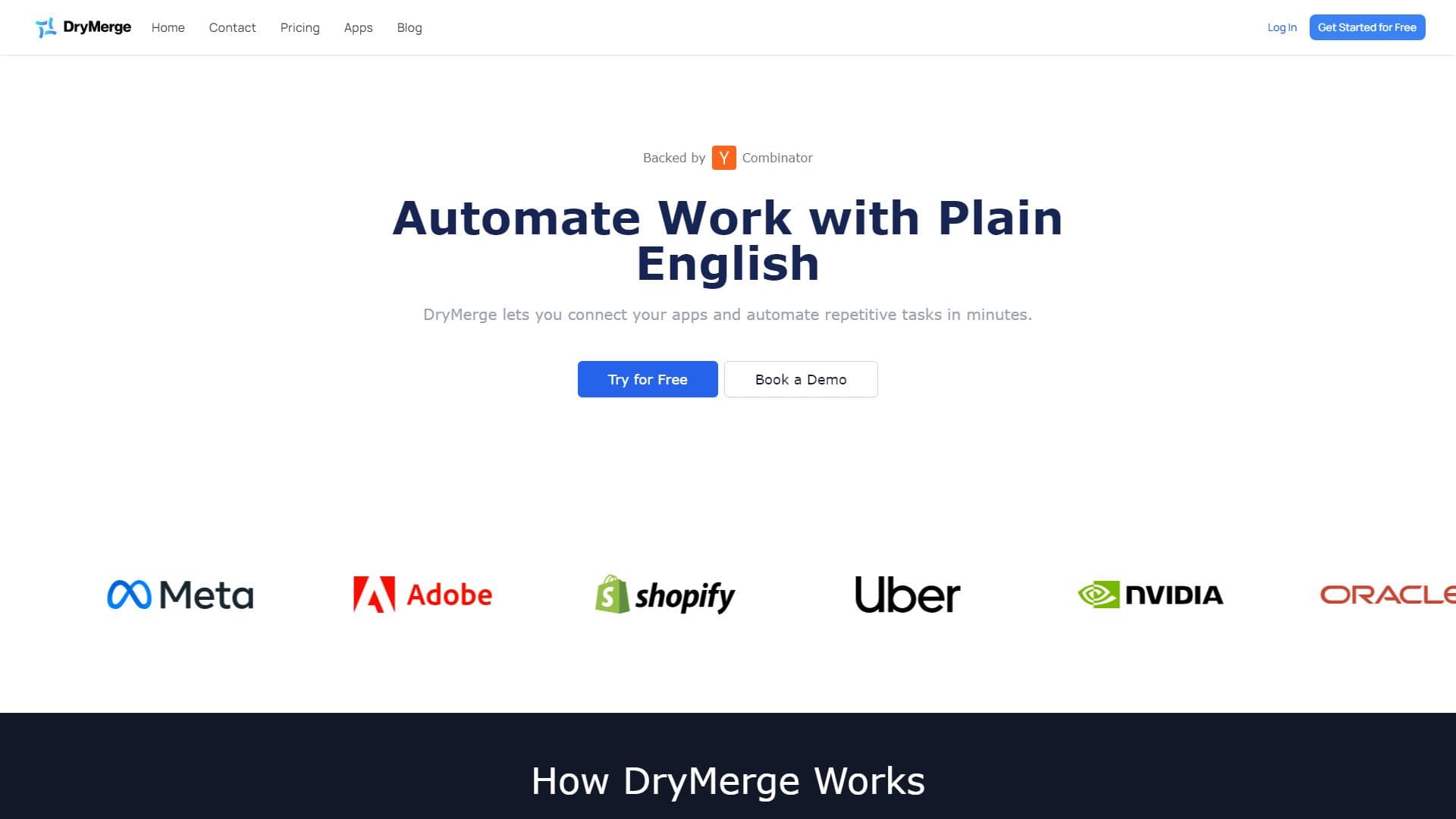 DryMerge | Automate your work with plain english