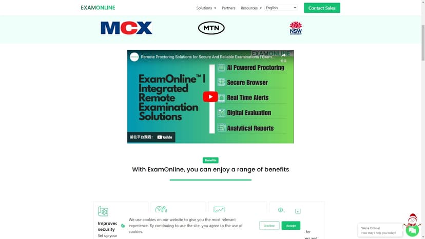 ExamOnline - ExamOnline是一款利用人工智能技术提供的考试整体性保障平台，提供可定制化设置、高质量监控和无缝集成。它可以确保考试的公平性和准确性，有效防止作弊行为。