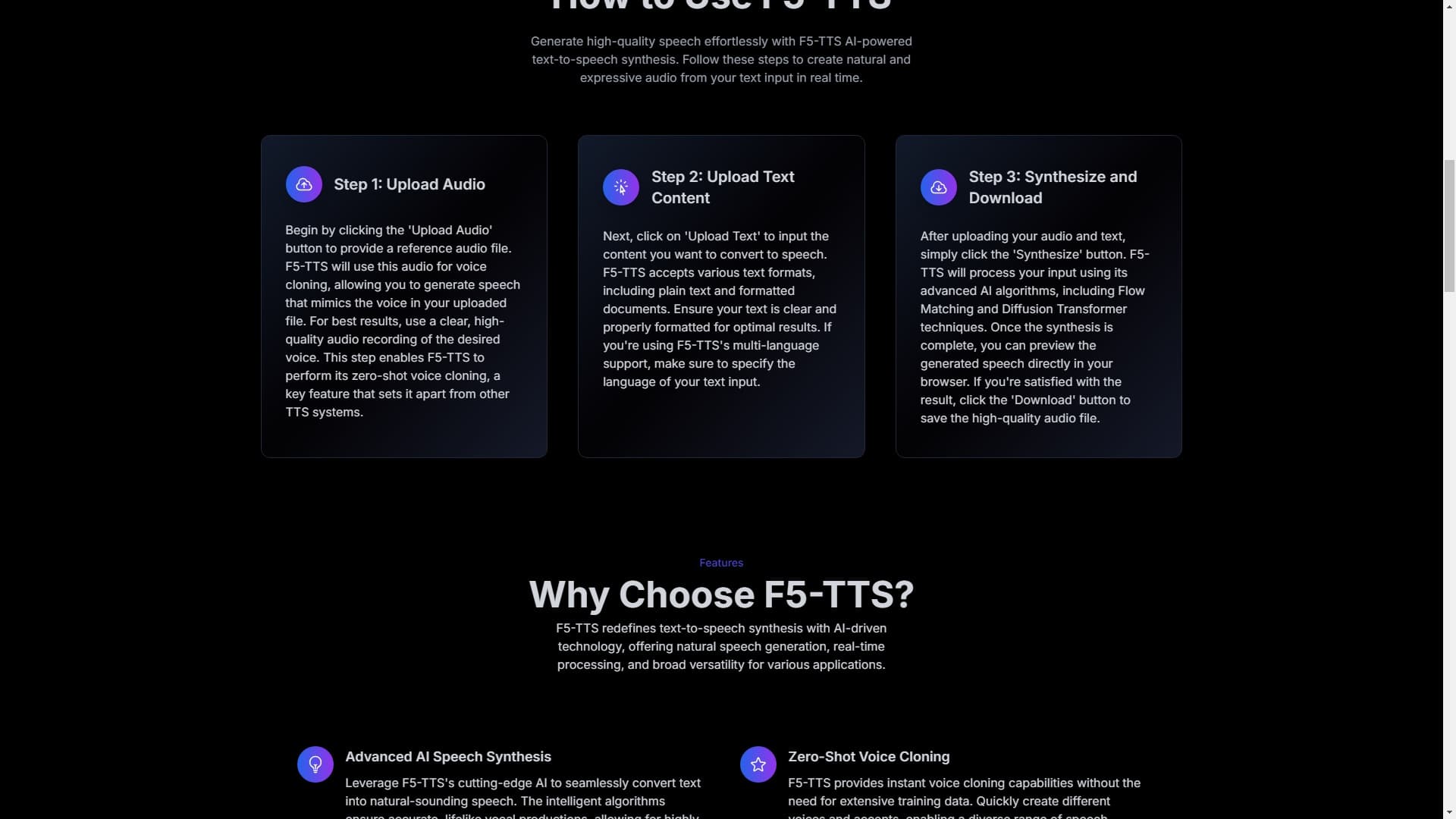 F5-TTS | 免费在线AI语音合成工具