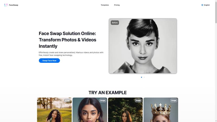 Face Swap Solution Online - 免费在线换脸，AI答疑引擎。