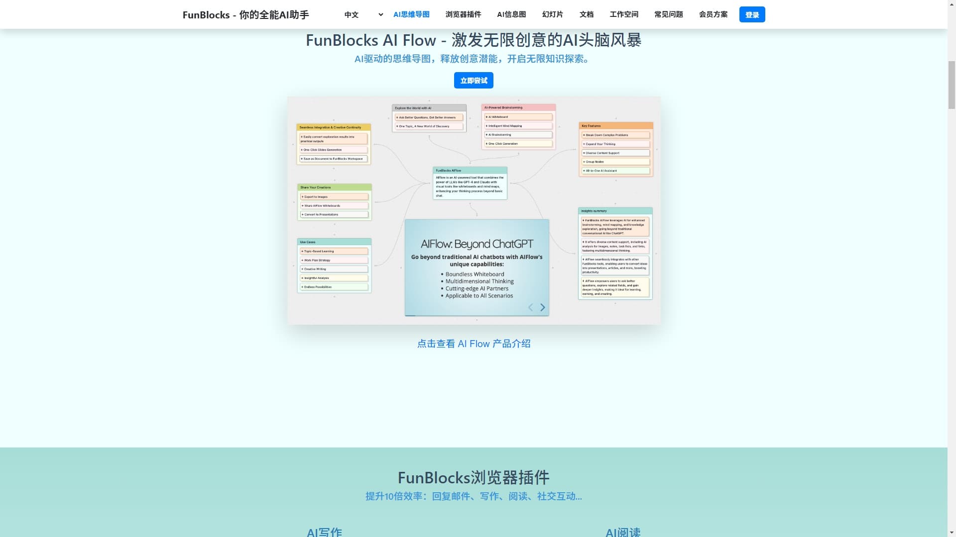 FunBlocks AI - Boost Your Productivity with AI-Powered Mind Mapping, Document Creation, and Slides
