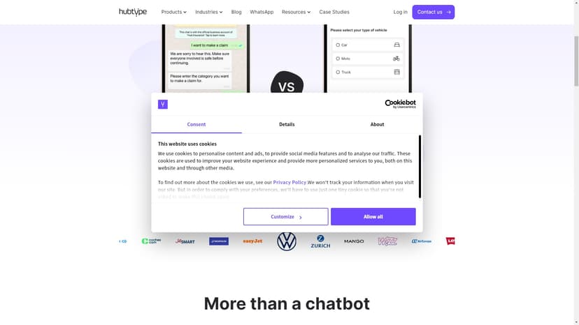 Hubtype - Hubtype是一款强大的对话应用程序，可帮助企业实现客户服务自动化。使用我们的创新工具，可以提高客户满意度和整体用户体验。