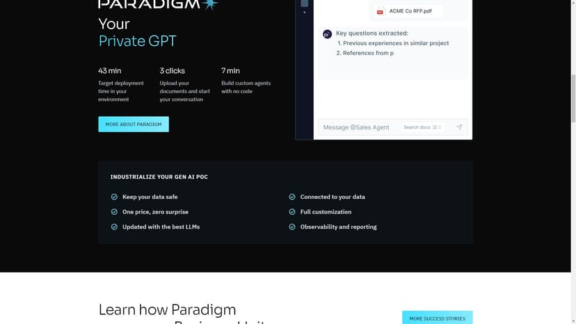 LightOn - LightOn提供一体化的Gen AI平台，利用Large Language Models的惊人力量来提升业务生产力。