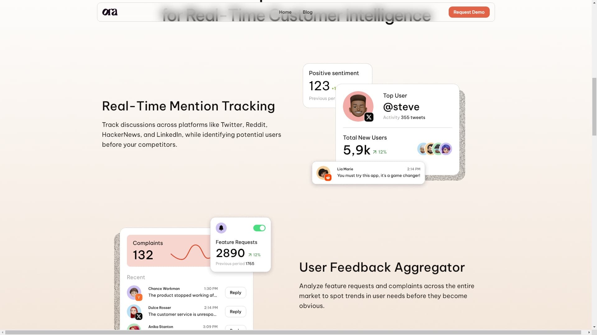 Ora：Your AI-powered Co-Pilot for Real-Time Customer Intelligence