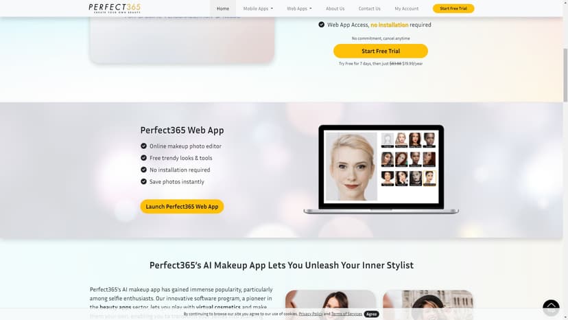 Perfect365 - Perfect365是一款最佳的AI发型和化妆应用程序。我们的美容与化妆应用程序允许您使用自己的照片尝试无限组合的虚拟发型和AI面部化妆。