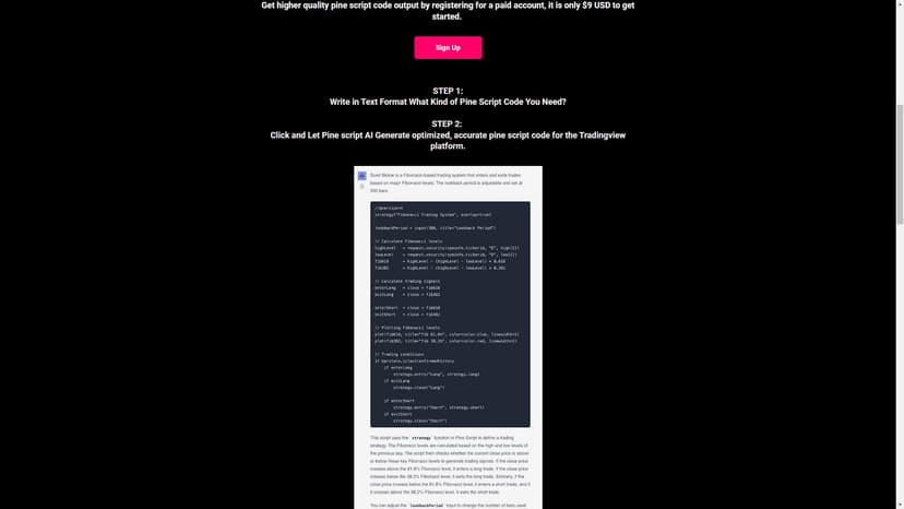 Pine Script Wizard ChatGPT - Pine Script Wizard ChatGPT是一款基于ChatGPT的交易策略和指标生成工具，能够快速为TradingView用户提供高质量的pine script代码。