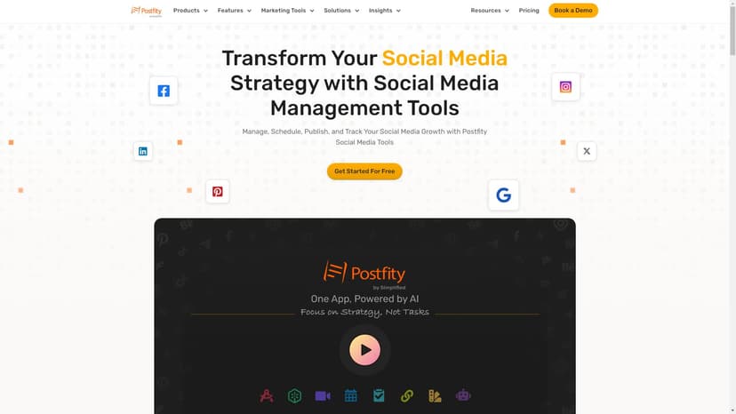 Postfity - Postfity是一款强大的社交媒体管理工具，可以轻松优化品牌的表现，涵盖了从计划到分析等多个方面。