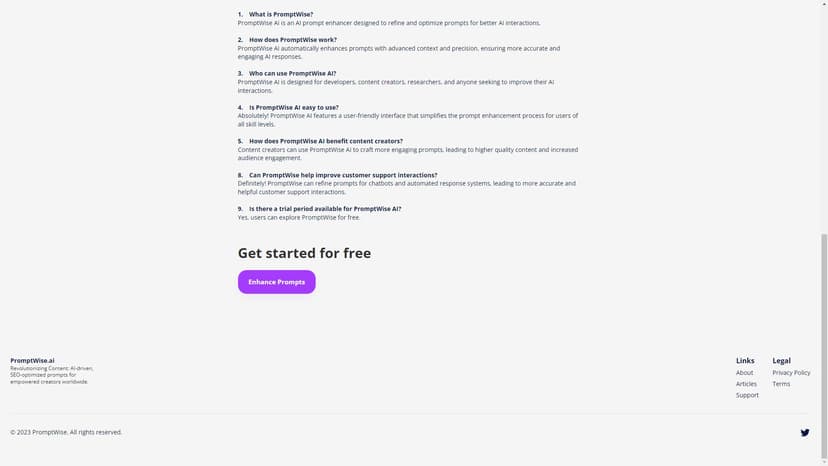 PromptWise.ai - PromptWise.ai 可以转换简单的提问为专业的ChatGPT提问。