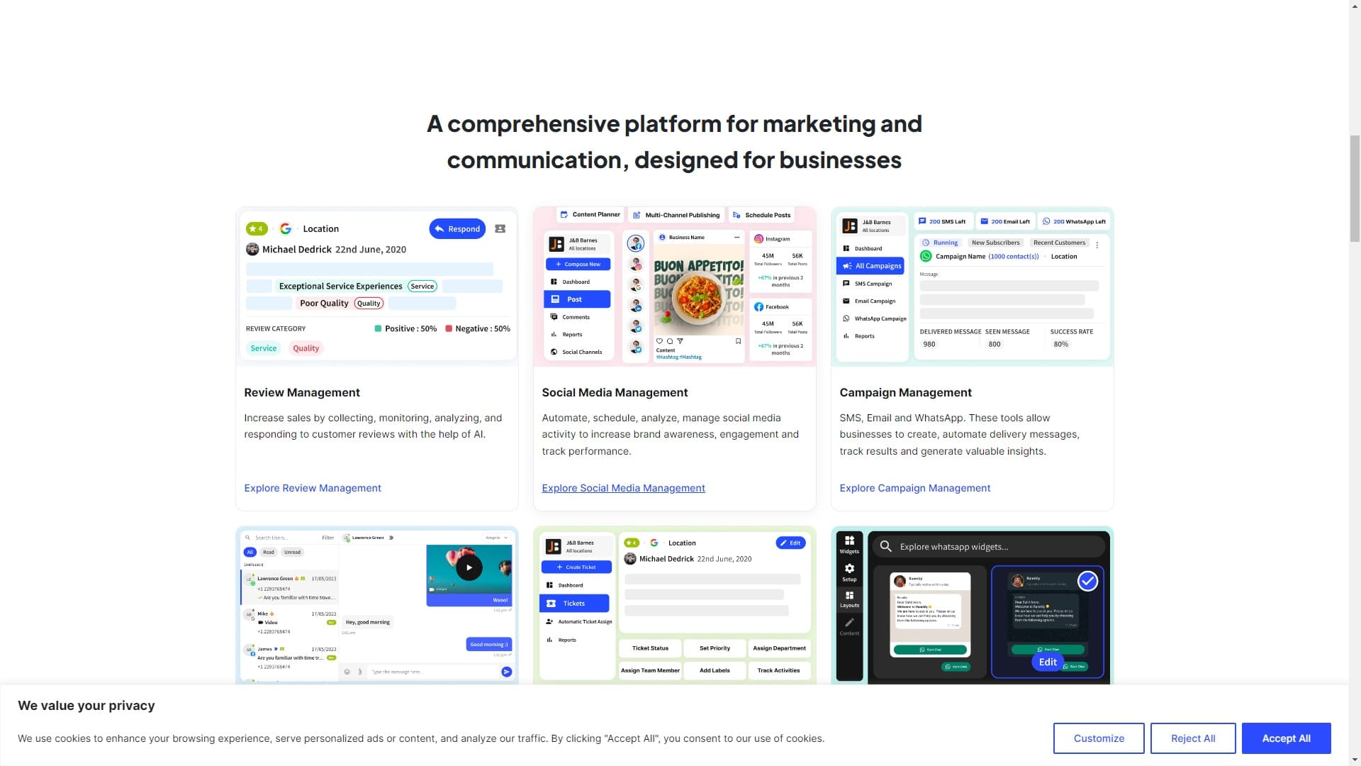 All-in-One online reputation management tool for Businesses