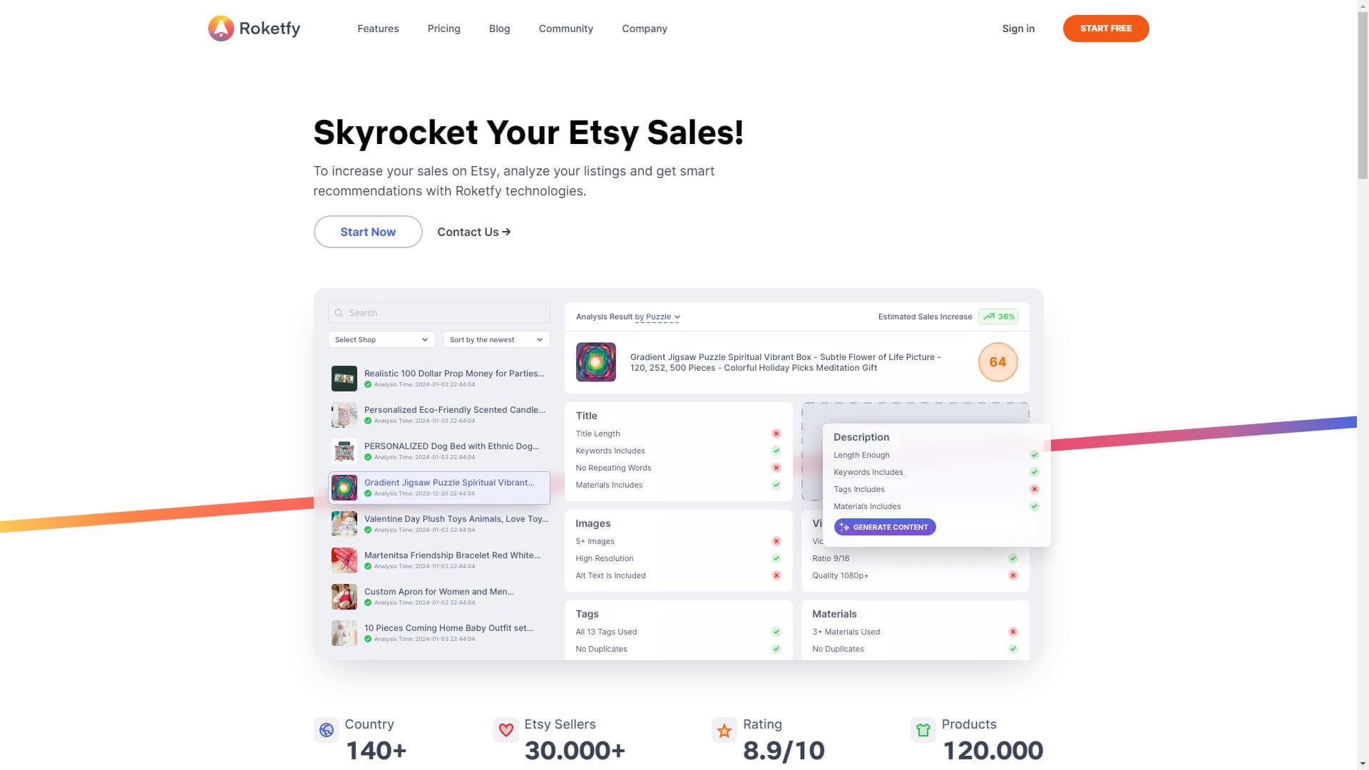 使用 Roketfy 技术来 Skyrocket Your Etsy 销售!