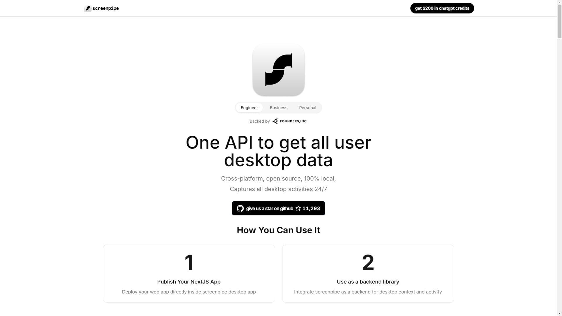 screenpipe | AI-Powered Process Mining & Screen Recording