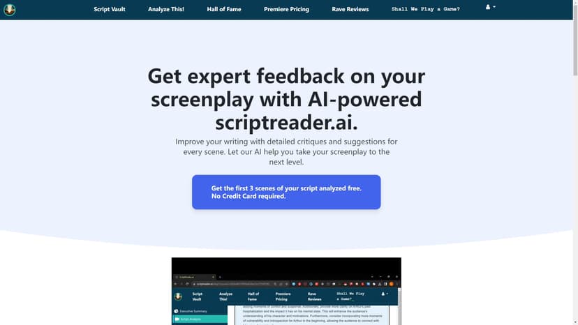 Script Reader AI - AI解析剧本，ScriptReader.ai。