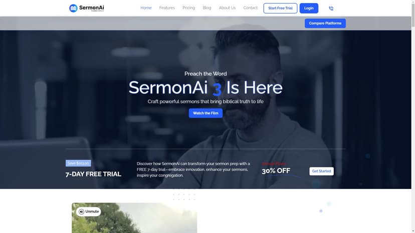 Sermon AI - Sermon AI是一款强大的工具，可以帮助牧师们简化布道稿的撰写过程。该AI工具提供灵活的文本编辑和结构化内容生成功能，使你能够快速创建出富有启示性的教义作品。