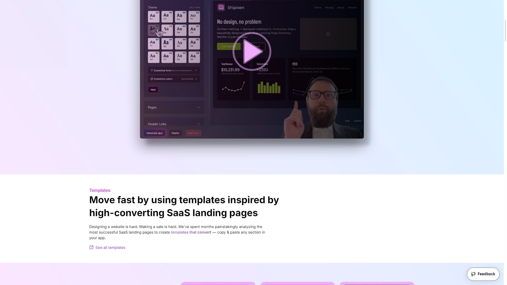 Make custom Next.js codebases with an MDX blog, TypeScript and Shadcn UI