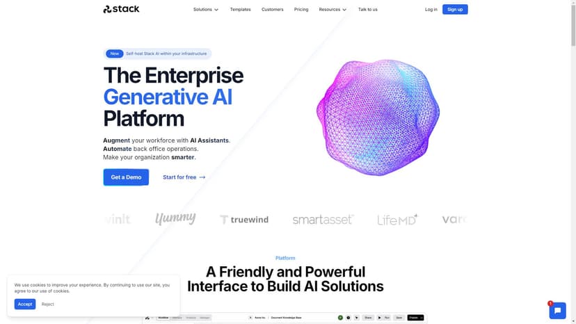 Stack AI - Stack AI是一款集成人工智能于组织数据源的平台，提升企业生产效率。