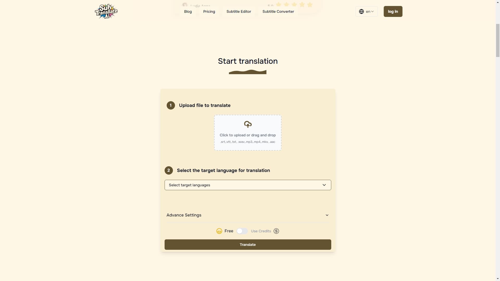 Subtitle Translator AI - 高精度字幕翻译工具