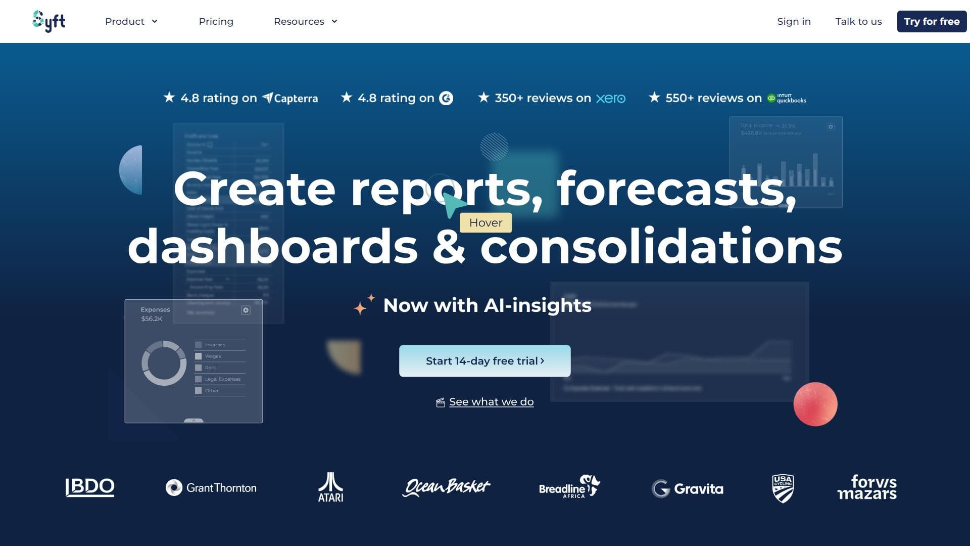 Syft Analytics - 金融报表交互式和合作工具