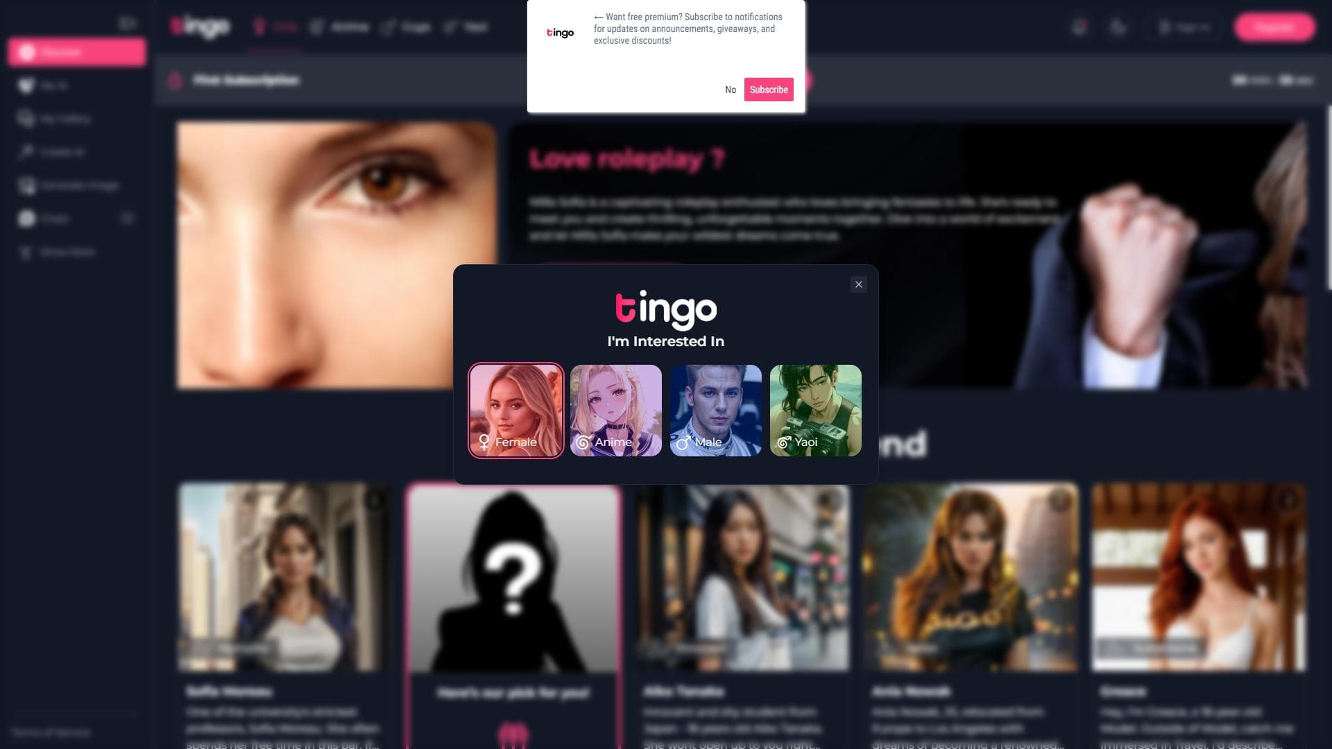 Tingo - 个性化AI伴侣服务平台