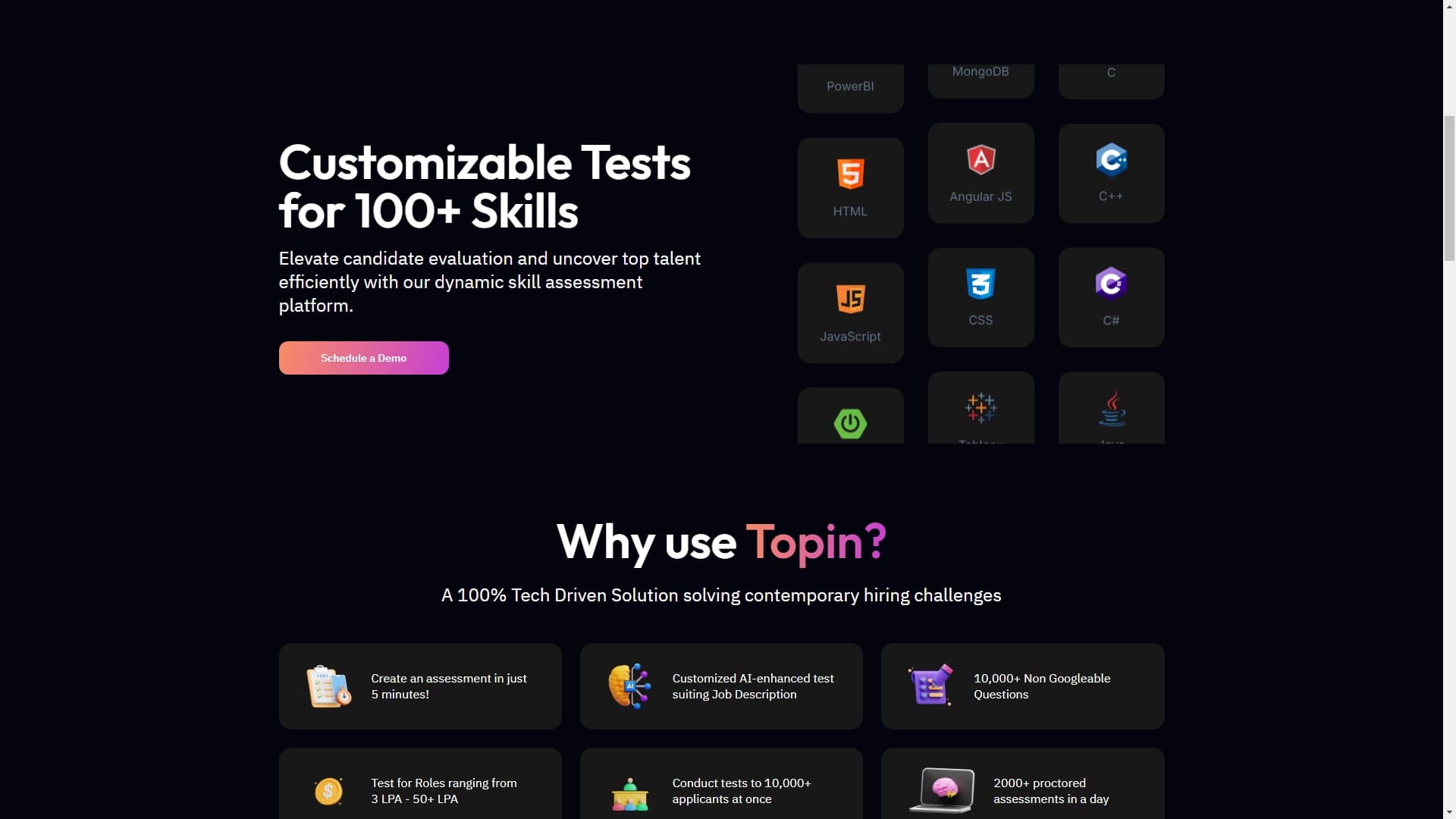 Online skill assessment platform for candidate evaluation