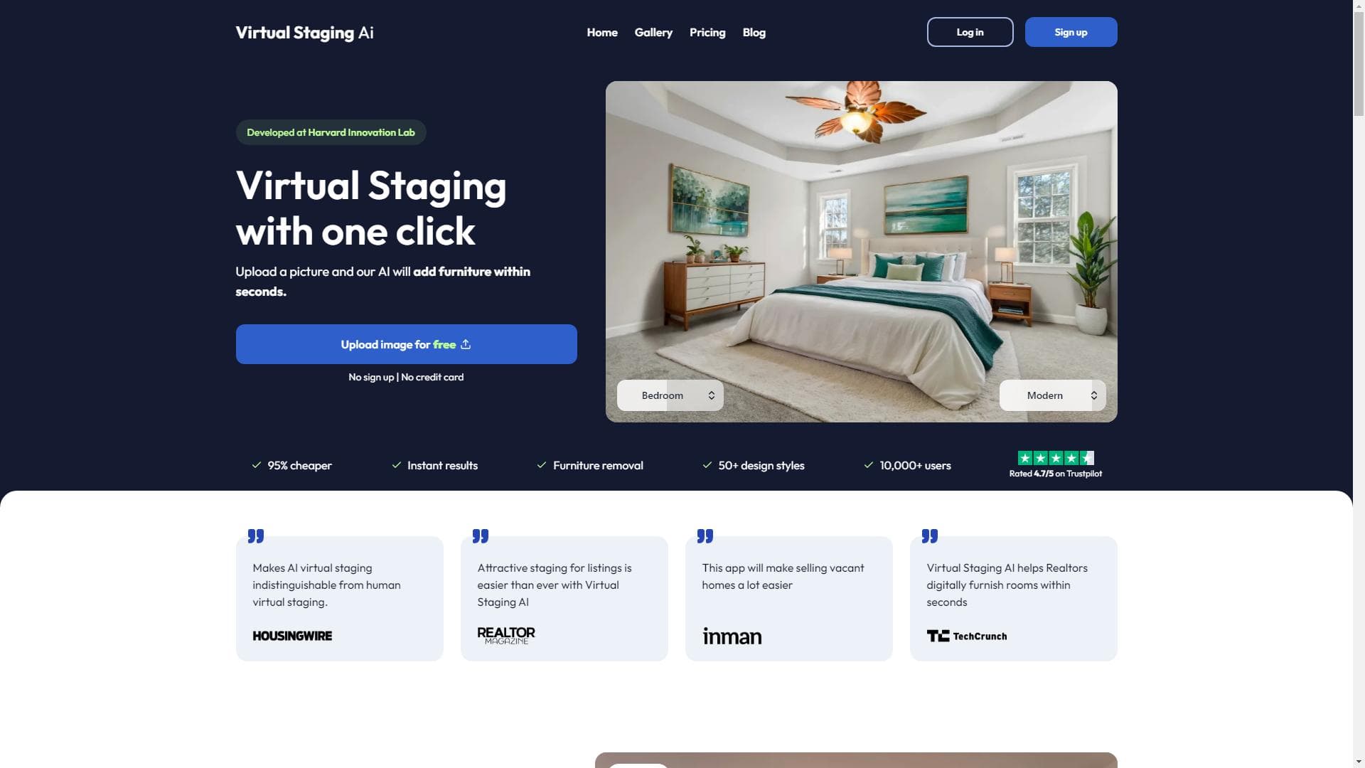 Virtual Staging with one click | 10 sec turnaround