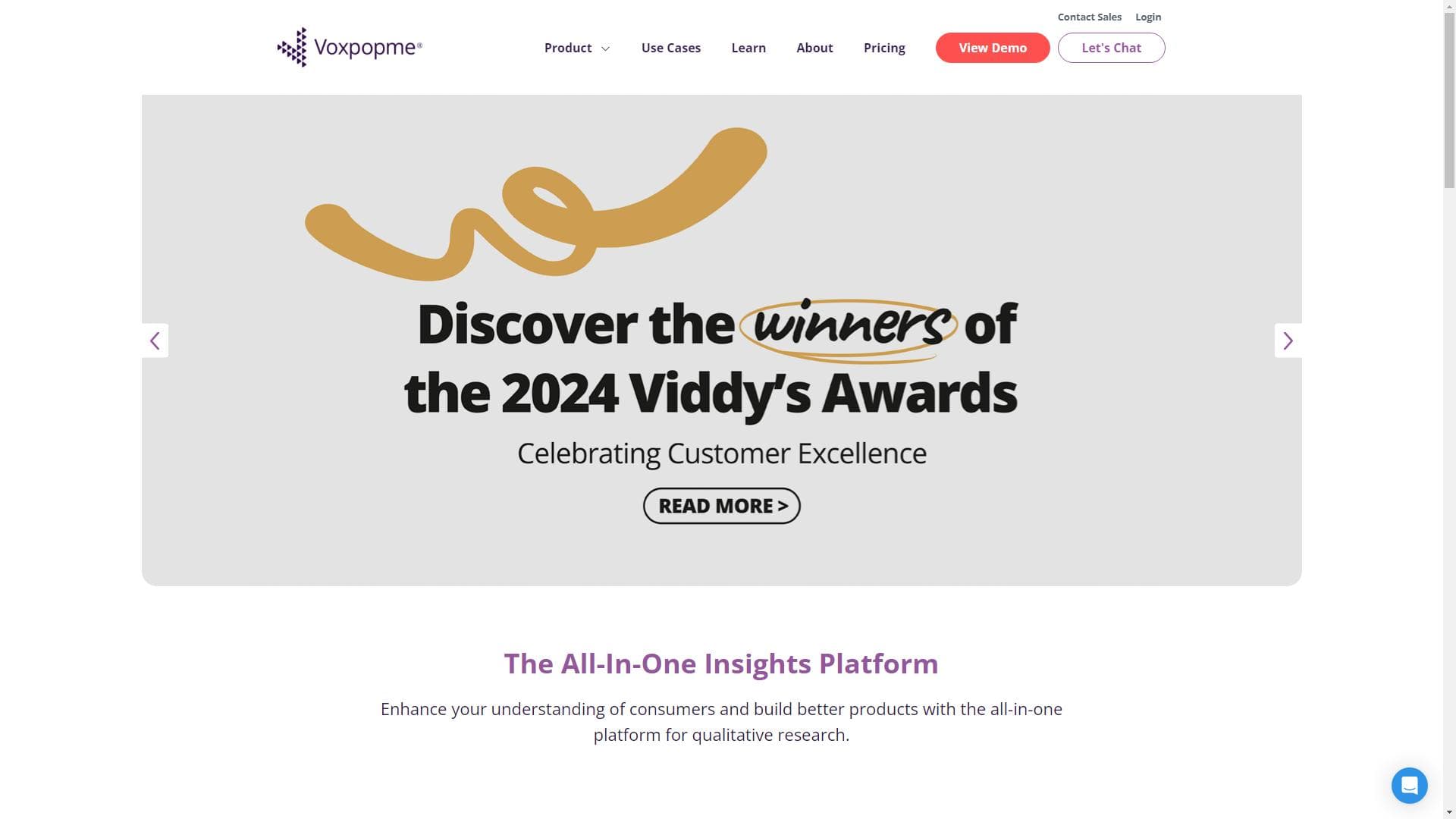 Voxpopme | Centralized Insights Platform