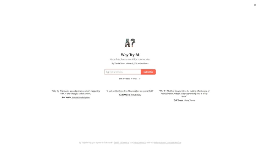Why Try AI - "零炒作，亲手实践的AI工具"
