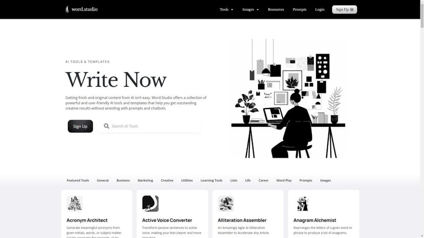 Word.Studio - "定制AI工具与模板，Word.Studio助你创造卓越成果。"