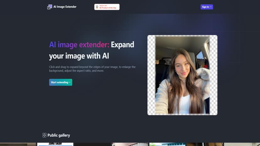 AI Image Extender - AI图像扩展器利用AI技术无缝扩展图像背景，调整宽高比，并保持视觉连贯性。