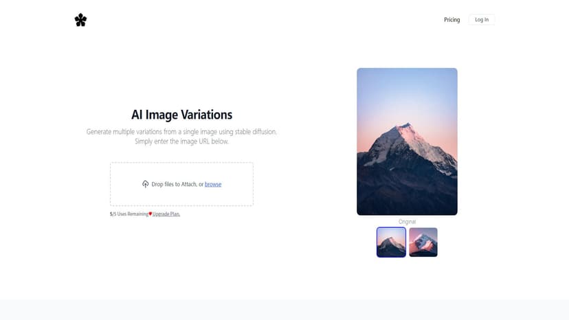 Stable Diffusion Image Variations - 使用AI生成多个图片变体，自由且易于使用的在线AI图像生成器。创建版权免费的美丽变体。