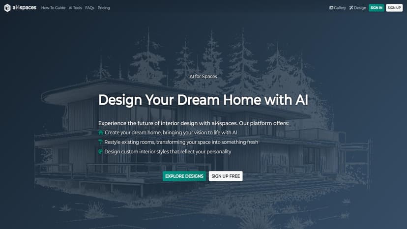 ai4spaces - ai4spaces是一款前沿的AI平台，用于室内设计和家居改造，帮助用户轻松创建梦想家园。