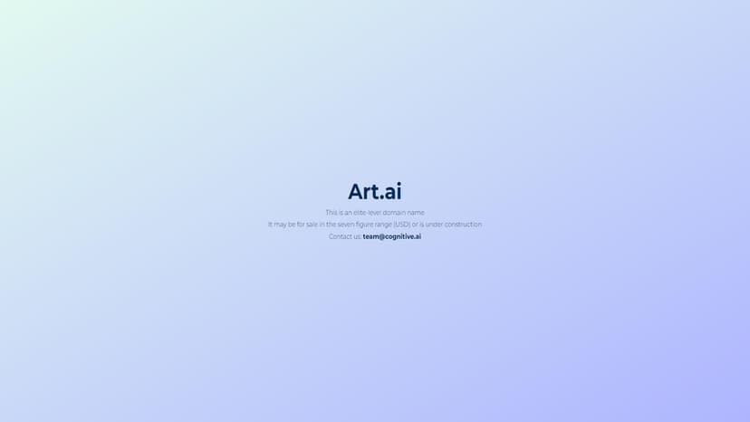 Art.ai - Art.ai：艺术风格转换工具，让你的照片变成艺术品。