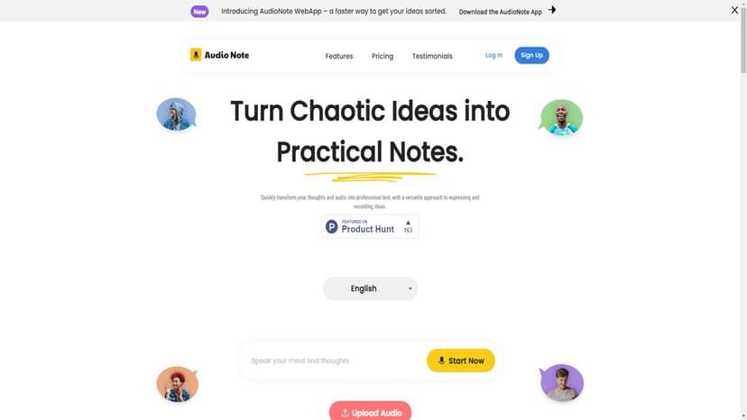 Audio Note - Audio Note是一款终极笔记应用，可将语音转换为文本，并用AI重写文本。