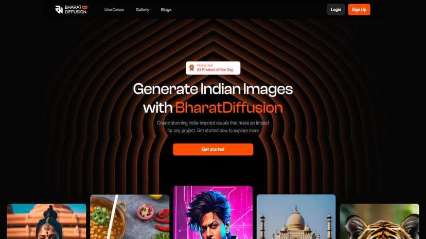 BharatDiffusion - BharatDiffusion是一款AI驱动的图像生成模型，专注于展现印度的多样景观、文化和遗产。