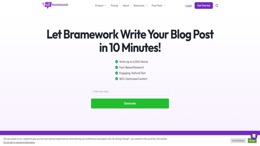 BrameWork - 创作利器，快速高质量创作，提升网站曝光。