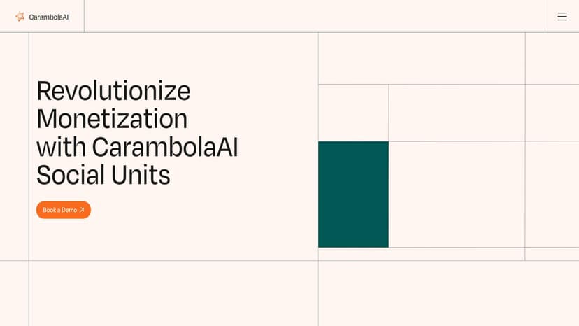 CarambolaAI - CarambolaAI通过无缝整合广告与社交内容，提升用户参与度和广告收入。