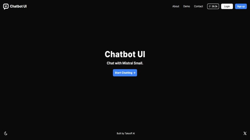 ChatBot UI - Chatbot UI PWA，友好的聊天机器人界面。