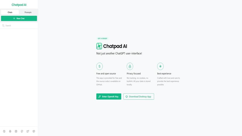 Chatpad AI - Chatpad AI为ChatGPT提供简洁优美的UI界面。