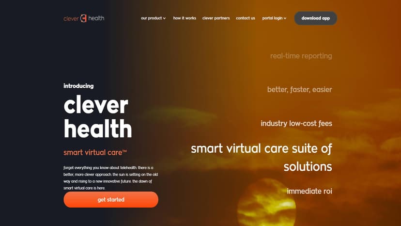 Clever Health - Clever Health 提供智能虚拟护理，每次咨询费用低至35美元，节省高达50%的费用。